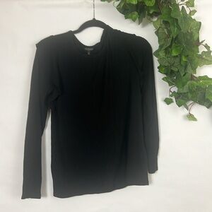 Lucky Brand Black Crew Neck Sweater